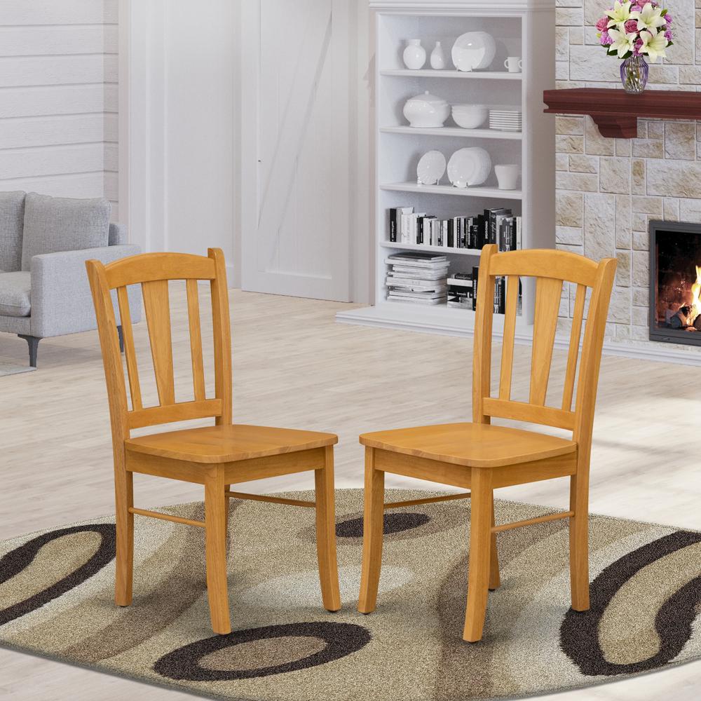 Dublin Dining Room Chair With Wood Seat, Set Of 2 By East West Furniture | Dining Chairs | Modishstore