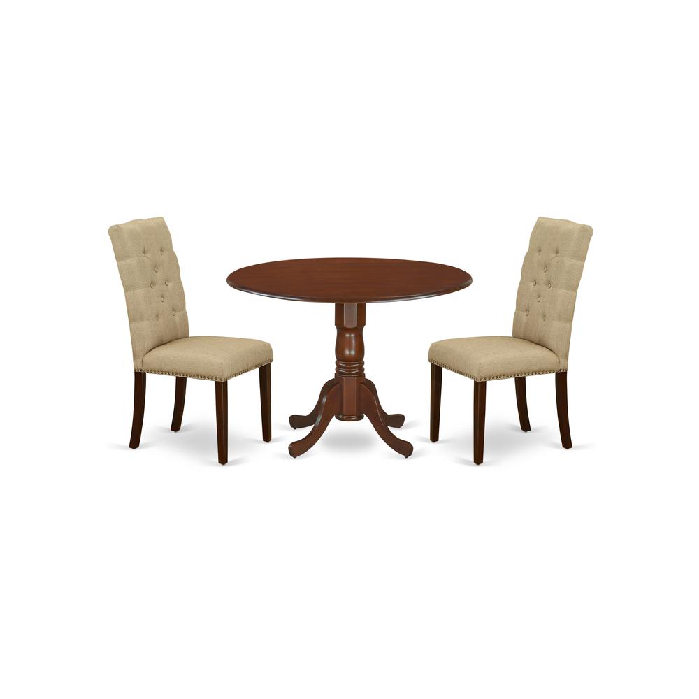 Dining Room Set Mahogany DLEL3 - MAH - 16 By East West Furniture | Dining Sets | Modishstore - 2