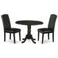 Dining Room Set Black DLEN3-BLK-69 By East West Furniture | Dining Sets | Modishstore - 2