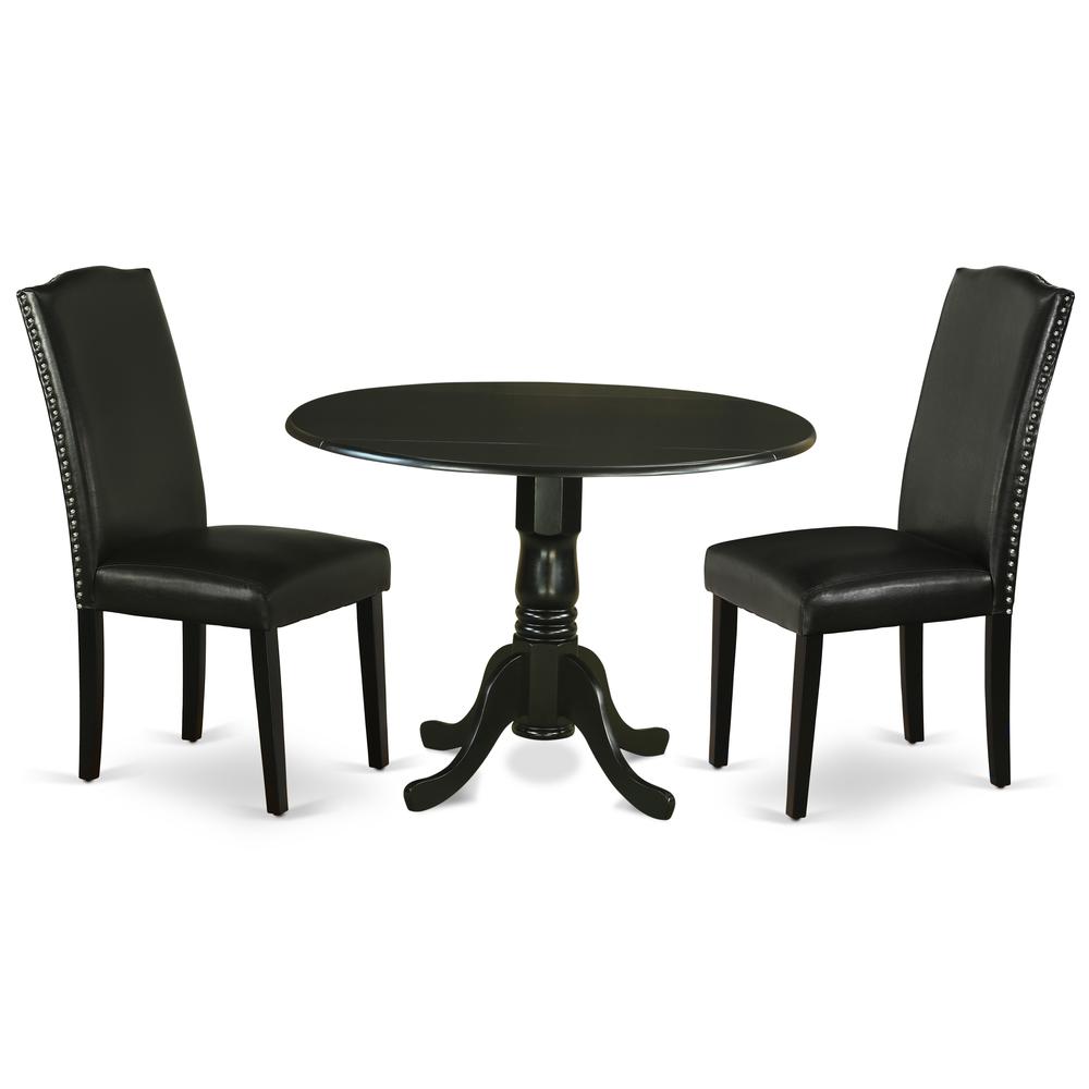 Dining Room Set Black DLEN3-BLK-69 By East West Furniture | Dining Sets | Modishstore - 2
