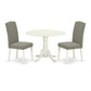 Dining Room Set Linen White DLEN3 - LWH - 06 By East West Furniture | Dining Sets | Modishstore - 2