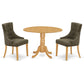Dining Room Set Oak DLFR3-OAK-20 By East West Furniture | Dining Sets | Modishstore - 2