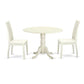 Dining Room Set Linen White DLIP3-LWH-W By East West Furniture | Dining Sets | Modishstore - 2
