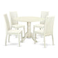 Dining Room Set Linen White DLIP5-LWH-W By East West Furniture | Dining Sets | Modishstore - 2
