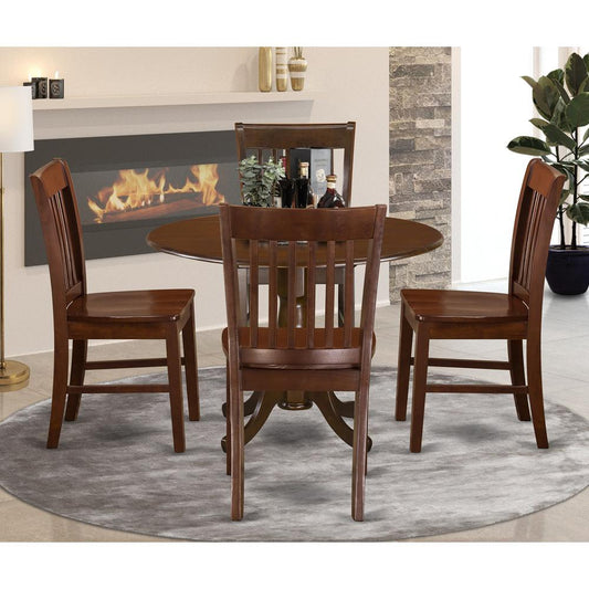5 Pc Small Kitchen Table And Chairs Set-Small Kitchen Table Plus 4 Kitchen Chairs By East West Furniture | Dining Sets | Modishstore