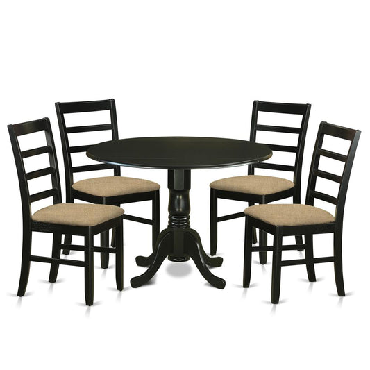 5 Pckitchen Table Set - Small Kitchen Table And 4 Kitchen Dining Chairs By East West Furniture | Dining Sets | Modishstore