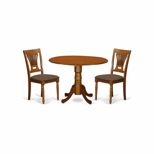 3 Pc Kitchen Nook Dining Set-Small Kitchen Table And 2 Dining Chairs By East West Furniture | Dining Sets | Modishstore