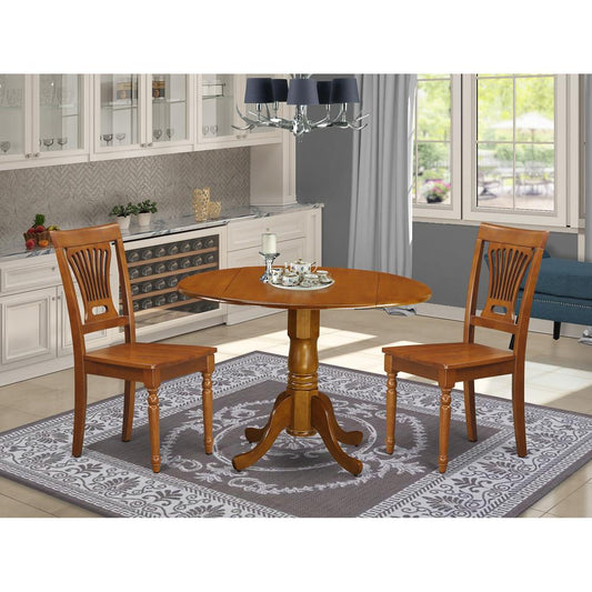 3 Pc Small Kitchen Table Set-Kitchen Dining Nook Plus 2 Dining Chairs By East West Furniture | Dining Sets | Modishstore