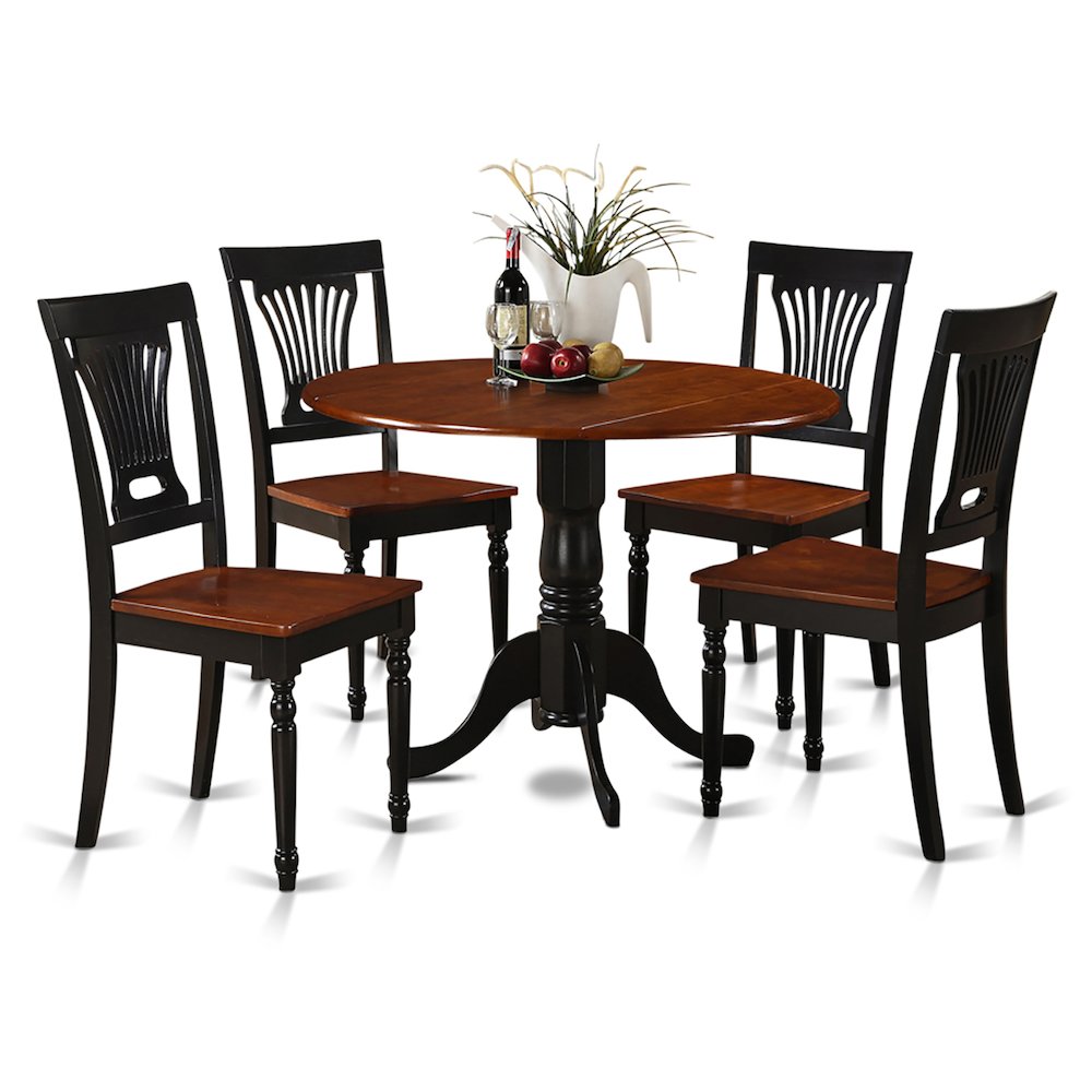 5 Pc Small Kitchen Table And Chairs Set-Table And 4 Dinette Chairs By East West Furniture | Dining Sets | Modishstore