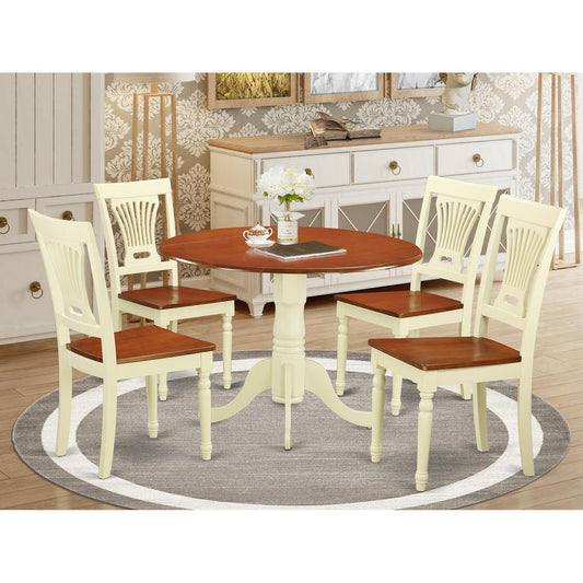 5 Pc Small Dining Set-Dining Table And 4 Dining Chairs By East West Furniture | Dining Sets | Modishstore