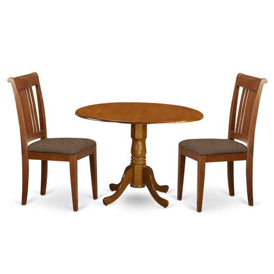 3 Pc Small Kitchen Table And Chairs Set-Breakfast Nook Plus 2 Dinette Chairs By East West Furniture | Dining Sets | Modishstore