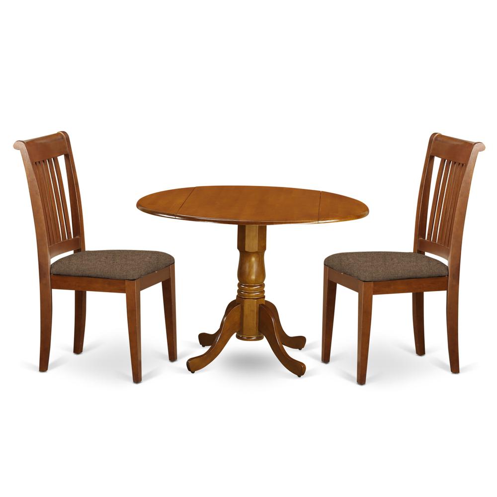3 Pc Small Kitchen Table And Chairs Set-Breakfast Nook Plus 2 Dinette Chairs By East West Furniture | Dining Sets | Modishstore