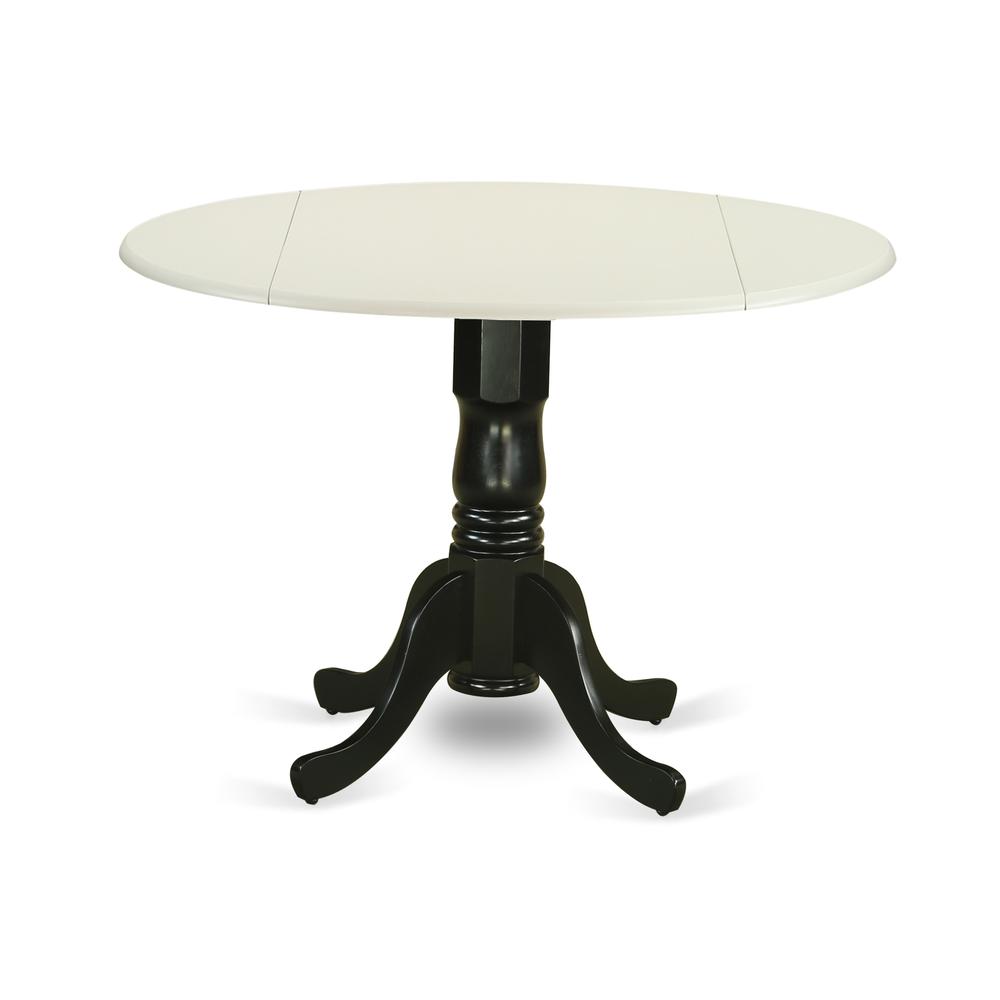 Dining Table Linen White & Black DLT-LBK-TP By East West Furniture | Dining Tables | Modishstore - 2