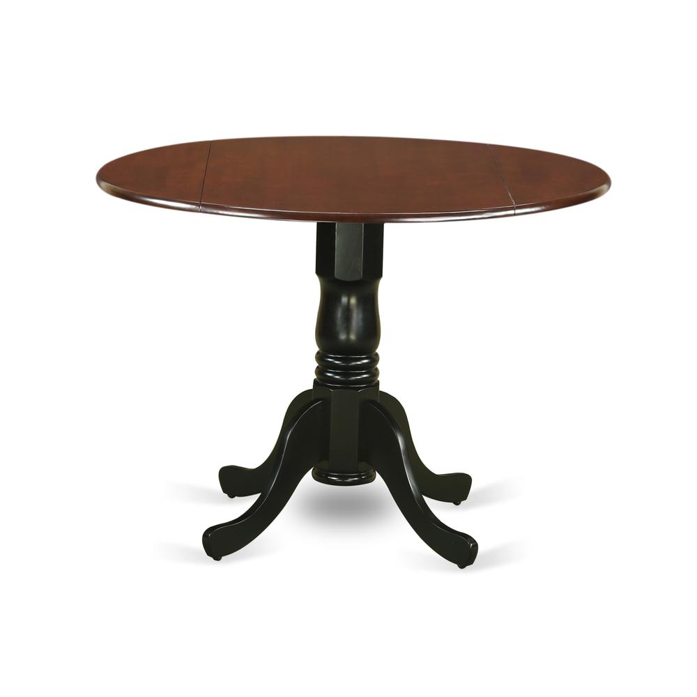 Dining Table Mahogany & Black DLT-MBK-TP By East West Furniture | Dining Tables | Modishstore - 2
