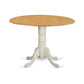 Dining Table Oak & Linen White DLT-OLW-TP By East West Furniture | Dining Tables | Modishstore - 2