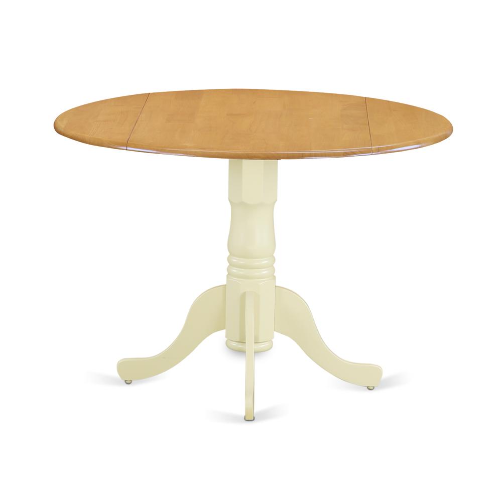 Dining Table Oak & Buttermilk DLT-OMK-TP By East West Furniture | Dining Tables | Modishstore - 2