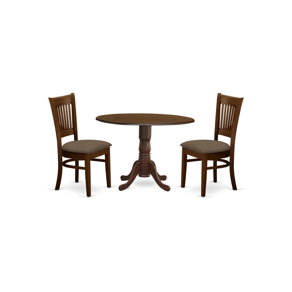3 Pc2-Drop-Leaf Dining Table And 2 Dining Chairs By East West Furniture | Dining Sets | Modishstore