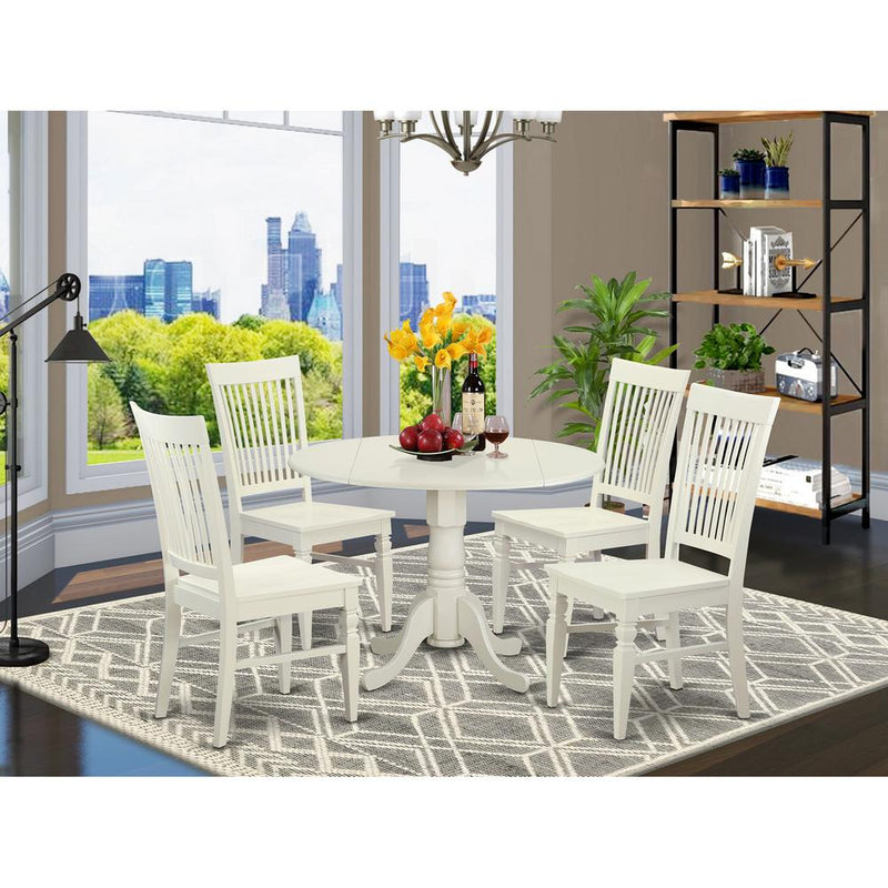 5 Pc Kitchen Table Set For 4-Kitchen Dinette Table And 4 Dining Chairs By East West Furniture | Dining Sets | Modishstore