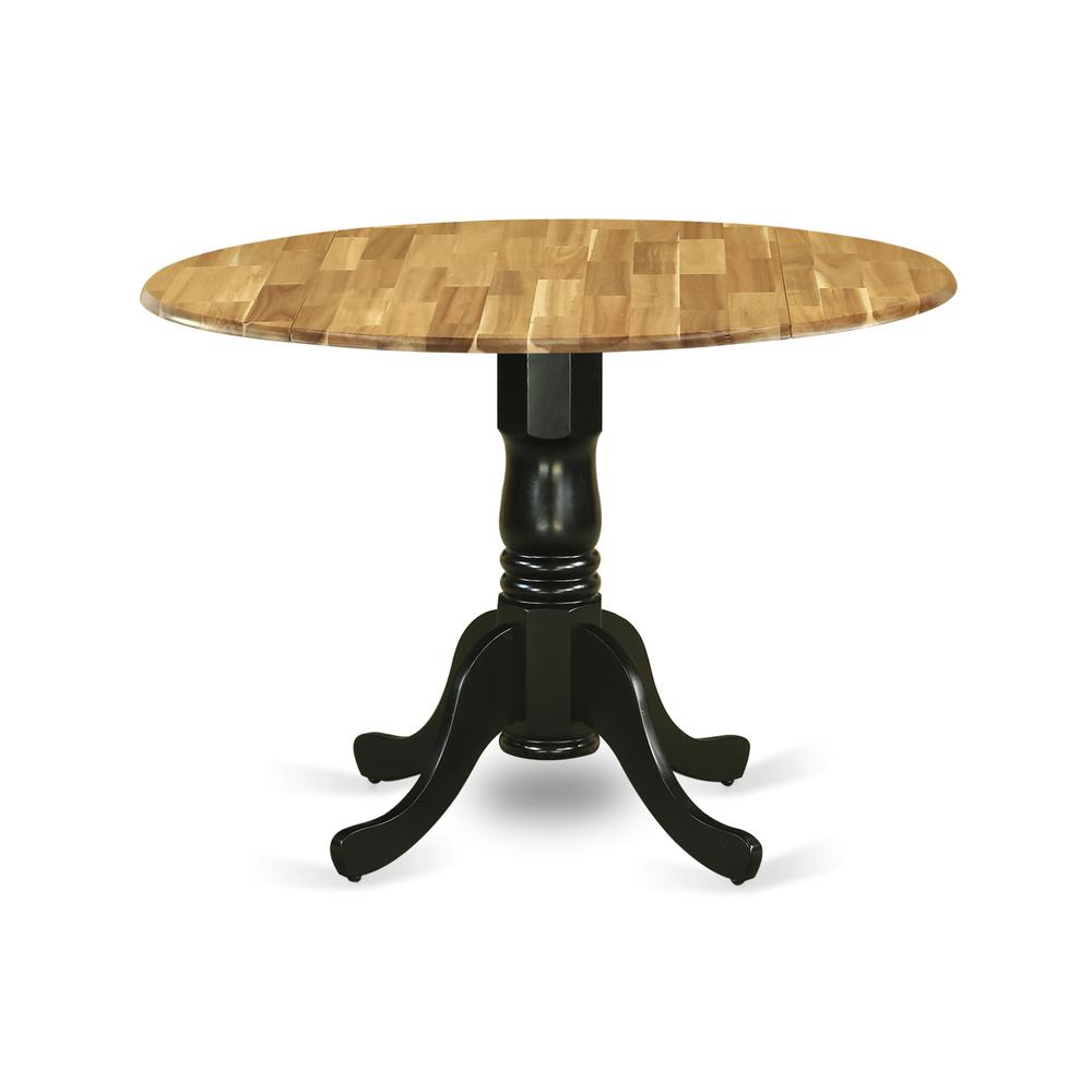 Dining Table Natural & Black DMT-NBK-TP By East West Furniture | Dining Tables | Modishstore - 2