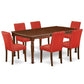 Dining Room Set Mahogany DOAB7-MAH-72 By East West Furniture | Dining Sets | Modishstore - 2