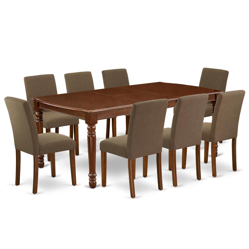 Dining Room Set Mahogany DOAB9-MAH-18 By East West Furniture | Dining Sets | Modishstore - 2