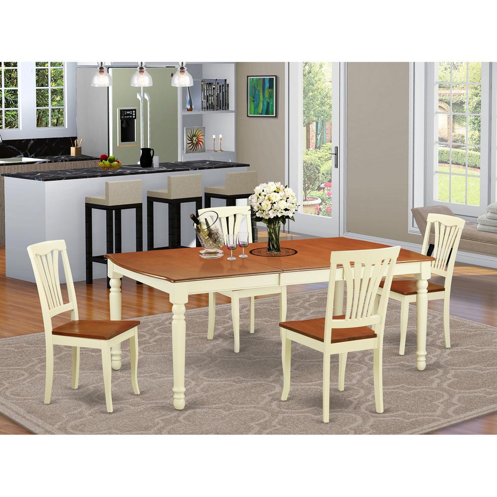 5 Pc Dinette Table Set - Kitchen Table And 4 Dining Chairs By East West Furniture | Dining Sets | Modishstore