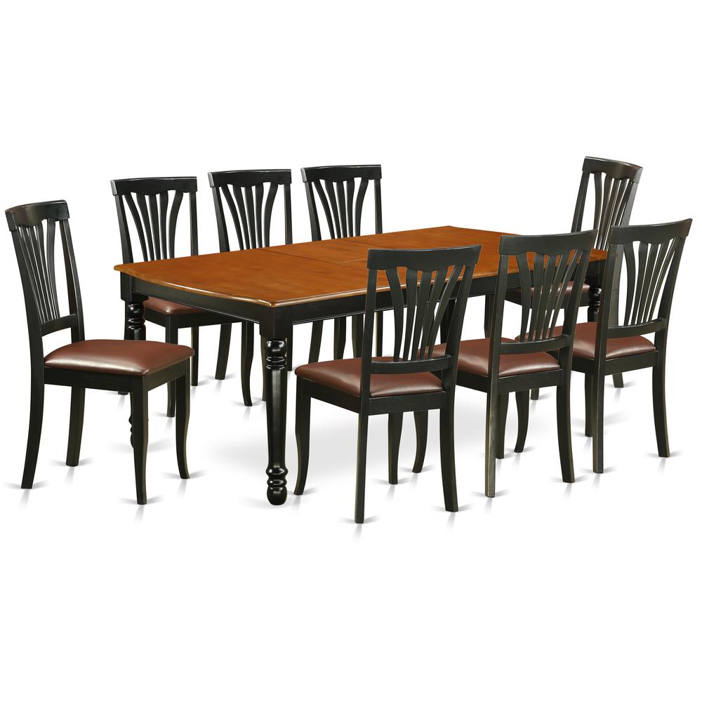 Dining Room Set Black & Cherry DOAV9-BCH-LC By East West Furniture | Dining Sets | Modishstore - 2