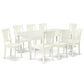 Dining Room Set Linen White DOAV9-LWH-W By East West Furniture | Dining Sets | Modishstore - 2