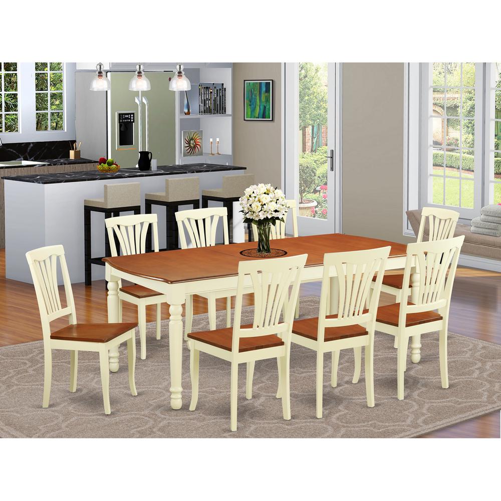9 Pc Dining Room Set -Dining Table And 8 Dining Chairs By East West Furniture | Dining Sets | Modishstore