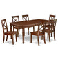 Dining Room Set Mahogany DOBO7-MAH-W By East West Furniture | Dining Sets | Modishstore - 2