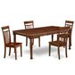 Dining Room Set Mahogany DOCA5-MAH-W By East West Furniture | Dining Sets | Modishstore - 2