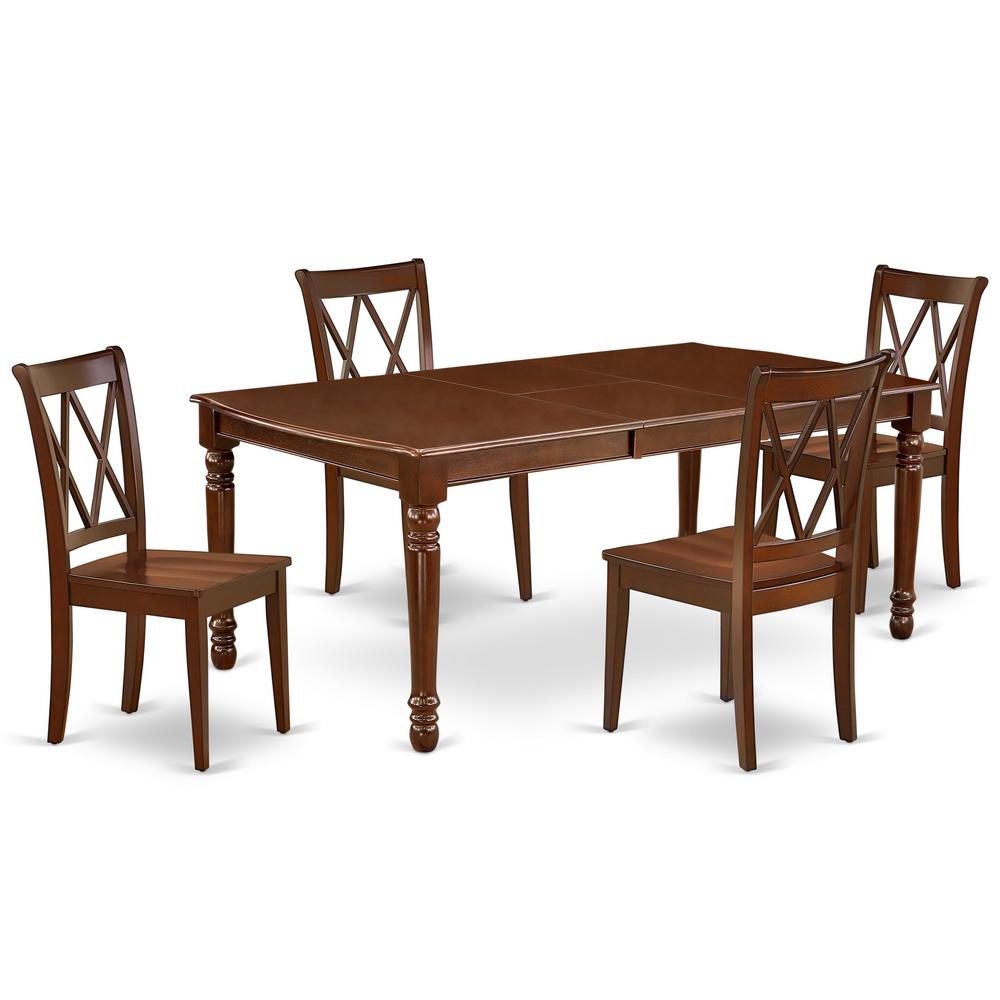 Dining Room Set Mahogany DOCL5 - MAH - C By East West Furniture | Dining Sets | Modishstore - 2