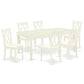 Dining Room Set Linen White DOCL7 - LWH - C By East West Furniture | Dining Sets | Modishstore - 2