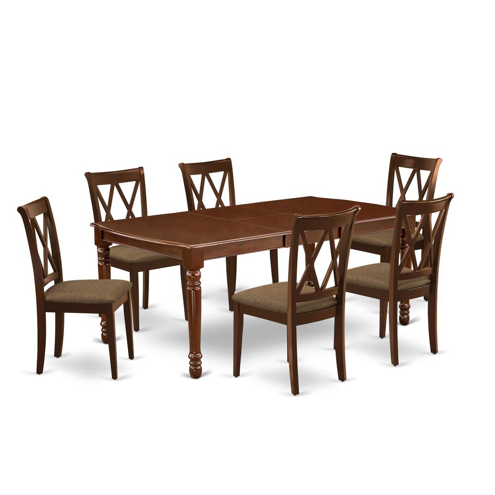 Dining Room Set Mahogany DOCL7 - MAH - C By East West Furniture | Dining Sets | Modishstore - 2