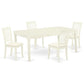Dining Room Set Linen White DODA5 - LWH - C By East West Furniture | Dining Sets | Modishstore - 2