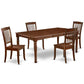 Dining Room Set Mahogany DODA5-MAH-W By East West Furniture | Dining Sets | Modishstore - 2