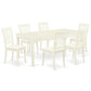 Dining Room Set Linen White DODA7 - LWH - C By East West Furniture | Dining Sets | Modishstore - 2