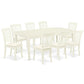 Dining Room Set Linen White DODA9 - LWH - C By East West Furniture | Dining Sets | Modishstore - 2