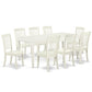 Dining Room Set Linen White DODA9-LWH-W By East West Furniture | Dining Sets | Modishstore - 2