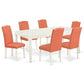 Dining Room Set Linen White DOEN7-LWH-78 By East West Furniture | Dining Sets | Modishstore - 2