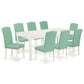 Dining Room Set Linen White DOEN9-LWH-57 By East West Furniture | Dining Sets | Modishstore - 2
