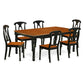 Dining Room Set Black & Cherry DOKE7-BCH-W By East West Furniture | Dining Sets | Modishstore - 2