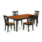 Dining Room Set Black & Cherry DOLG5-BCH-W By East West Furniture | Dining Sets | Modishstore - 2