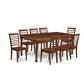 Dining Room Set Mahogany DOML9-MAH-W By East West Furniture | Dining Sets | Modishstore - 2