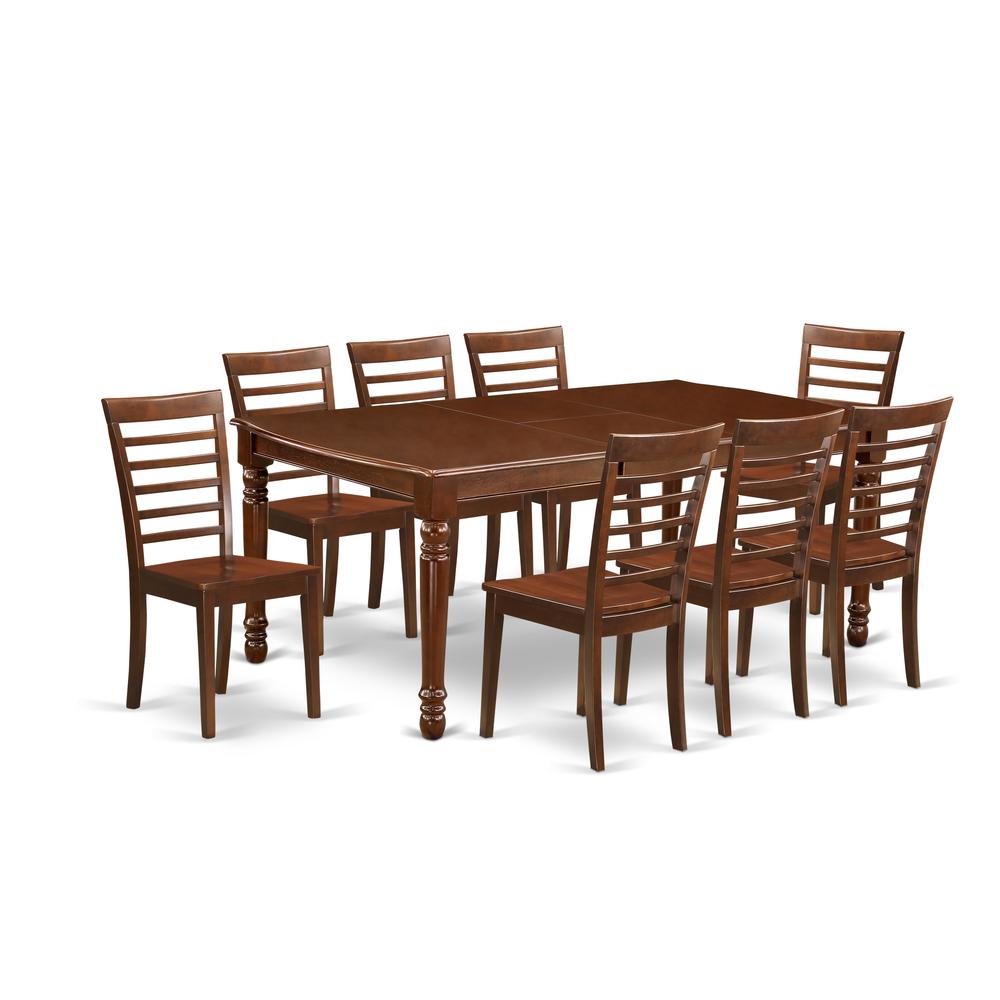 Dining Room Set Mahogany DOML9-MAH-W By East West Furniture | Dining Sets | Modishstore - 2