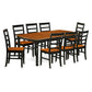 Dining Room Set Black & Cherry DOPF9-BCH-W By East West Furniture | Dining Sets | Modishstore - 2