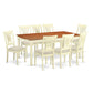 Dopl9-Whi-C 9 Pckitchen Dinette Set -Kitchen Table And 8 Dining Chairs By East West Furniture | Dining Sets | Modishstore