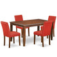 Dining Room Set Mahogany DUAB5-MAH-72 By East West Furniture | Dining Sets | Modishstore - 2