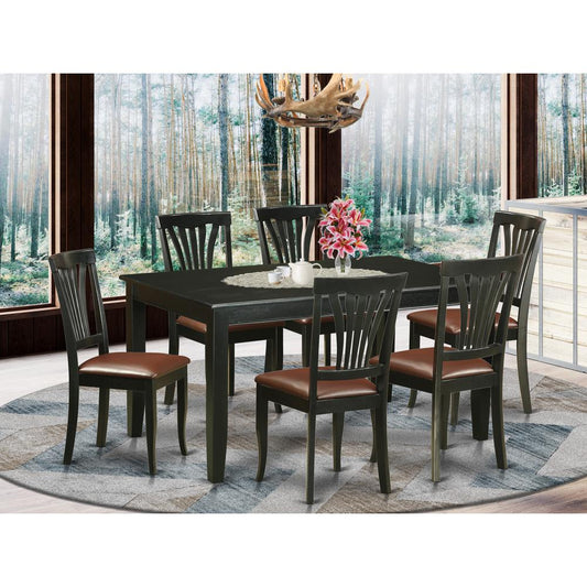 7 Pc Dining Room Set -Kitchen Table And 6 Dining Chairs By East West Furniture | Dining Sets | Modishstore