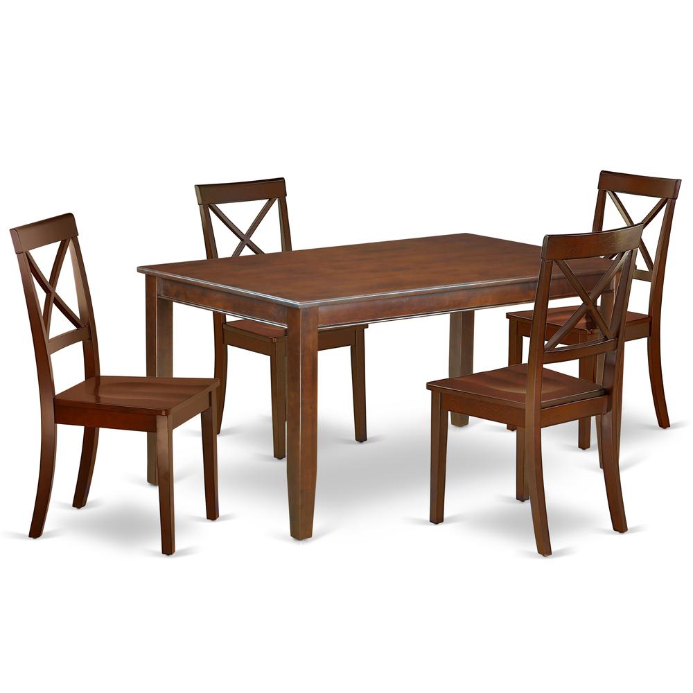 Dining Room Set Mahogany DUBO5-MAH-W By East West Furniture | Dining Sets | Modishstore - 2